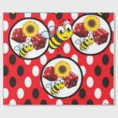 Verpakkingspapier hommel cadeaupapier (Vlak)