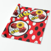 Verpakkingspapier hommel cadeaupapier (Uitgerold)