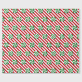Verpakkingspapier - kerstcadeau Snoep I Cadeaupapier (Vlak)