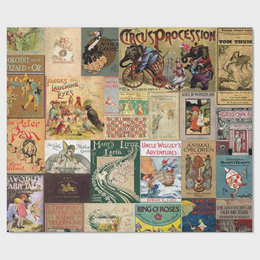 Verpakkingspapier - Kinderboeken Cadeaupapier (Vlak)