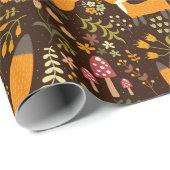 Verpakkingspapier - Kleine vossenfamilie Cadeaupapier (Rol Hoek)