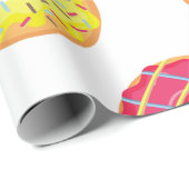 Verpakkingspapier= kleurrijke donuts - Birthday Cadeaupapier (Rol Hoek)