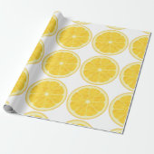 Verpakkingspapier - Lemon Slice Cadeaupapier (Uitgerold)