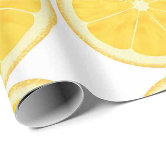 Verpakkingspapier - Lemon Slice Cadeaupapier (Rol Hoek)