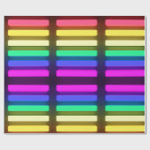 Verpakkingspapier - LGBT-neonverlichting Cadeaupapier (Vlak)