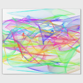 Verpakkingspapier - lichtribbons cadeaupapier (Vlak)