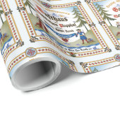 Verpakkingspapier ~ Lodge Signage Cadeaupapier (Rol Hoek)