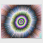 Verpakkingspapier met blauw groen en roze cadeaupapier (Vlak)