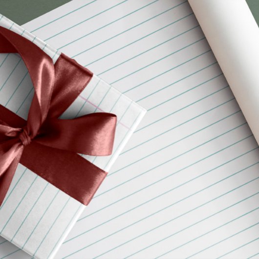 Verpakkingspapier met breed Notitieboek Cadeaupapier