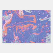 Verpakkingspapier met een creatief waterverf patro inpakpapier vel (Voorkant 2)