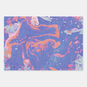 Verpakkingspapier met een creatief waterverf patro inpakpapier vel