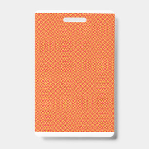 Verpakkingspapier met een patroon met sinaasappel, badge