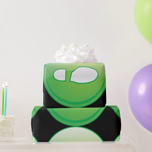 Verpakkingspapier met één voetafdruk cadeaupapier