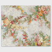 Verpakkingspapier met florale  afbeelding cadeaupapier (Vlak)