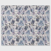 Verpakkingspapier met groot gesteente handgeschild cadeaupapier (Vlak)