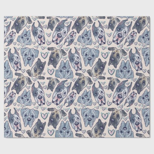 Verpakkingspapier met groot gesteente handgeschild cadeaupapier (Vlak)