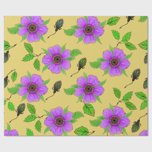 Verpakkingspapier met lentafdruk cadeaupapier (Vlak)