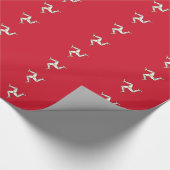 Verpakkingspapier met Man vlag, VK Cadeaupapier (Hoek)