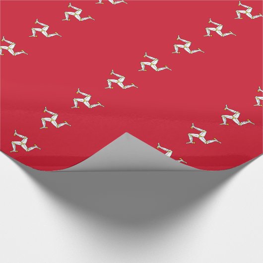 Verpakkingspapier met Man vlag, VK Cadeaupapier (Hoek)