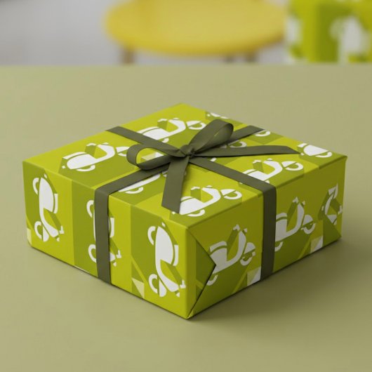 Verpakkingspapier met scooter-pictogram cadeaupapier