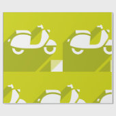 Verpakkingspapier met scooter-pictogram cadeaupapier (Vlak)
