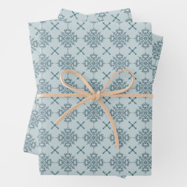 Verpakkingspapier met sneeuwvlokken inpakpapier vel