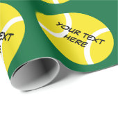 verpakkingspapier met tennisballen cadeaupapier (Rol Hoek)