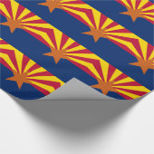 Verpakkingspapier met vlag van Arizona Cadeaupapier (Hoek)