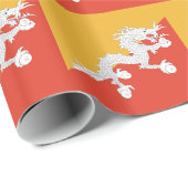 Verpakkingspapier met vlag van Bhutan Cadeaupapier (Rol Hoek)