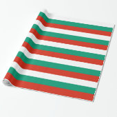 Verpakkingspapier met vlag van Bulgarije Cadeaupapier (Uitgerold)