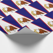 Verpakkingspapier met vlag van de Amerikaanse Samo Cadeaupapier (Hoek)