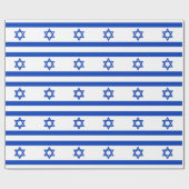 Verpakkingspapier met vlag van Israël Cadeaupapier (Vlak)