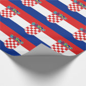 Verpakkingspapier met vlag van Kroatië Cadeaupapier (Hoek)