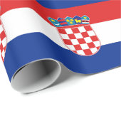 Verpakkingspapier met vlag van Kroatië Cadeaupapier (Rol Hoek)