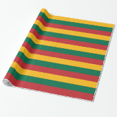 Verpakkingspapier met Vlag van Litouwen Cadeaupapier (Uitgerold)