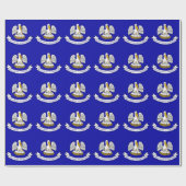 Verpakkingspapier met vlag van Louisiana Cadeaupapier (Vlak)