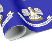 Verpakkingspapier met vlag van Louisiana Cadeaupapier (Rol Hoek)