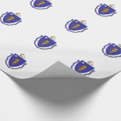 Verpakkingspapier met vlag van Massachusetts Cadeaupapier (Hoek)
