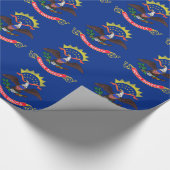 Verpakkingspapier met vlag van North Dakota Cadeaupapier (Hoek)