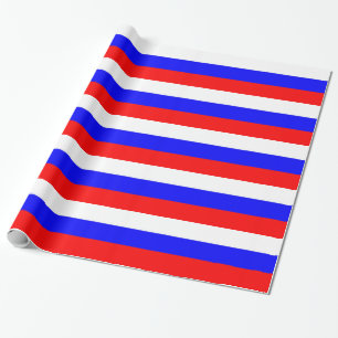 Verpakkingspapier met vlag van Rusland Cadeaupapier