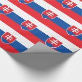 Verpakkingspapier met vlag van Slowakije Cadeaupapier (Hoek)