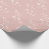 Verpakkingspapier - Miss to Mrs Roos Gold Cadeaupapier (Hoek)