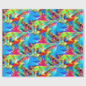 VERPAKKINGSPAPIER - MOOI GESCHILDERD VOGEL AFBEELD CADEAUPAPIER (Vlak)