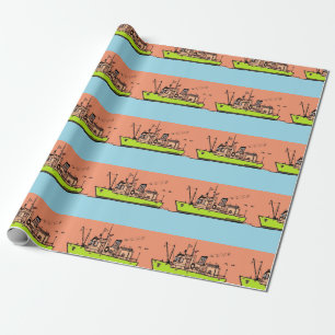 Verpakkingspapier, nautisch cadeaupapier