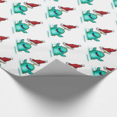 Verpakkingspapier, Noordelijke kerstman Cadeaupapier (Hoek)