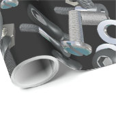 Verpakkingspapier - Noten en bouten Cadeaupapier (Rol Hoek)
