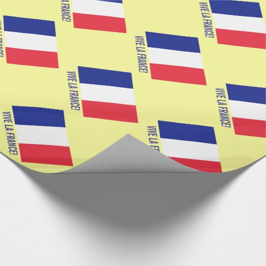 verpakkingspapier onder Franse vlag | Vive la Fran Cadeaupapier (Hoek)