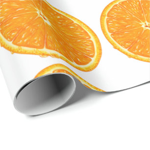 Verpakkingspapier - Oranje slice Cadeaupapier