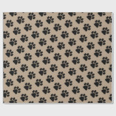 Verpakkingspapier - puppy Paw Prints Cadeaupapier (Vlak)
