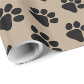 Verpakkingspapier - puppy Paw Prints Cadeaupapier (Rol Hoek)